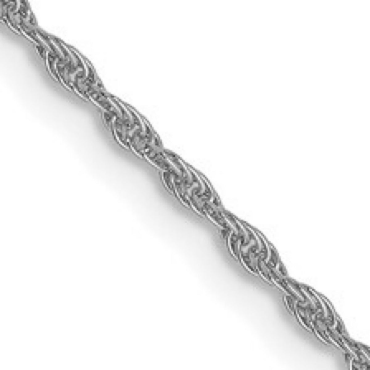 10K White Gold 1.2mm Loose Rope