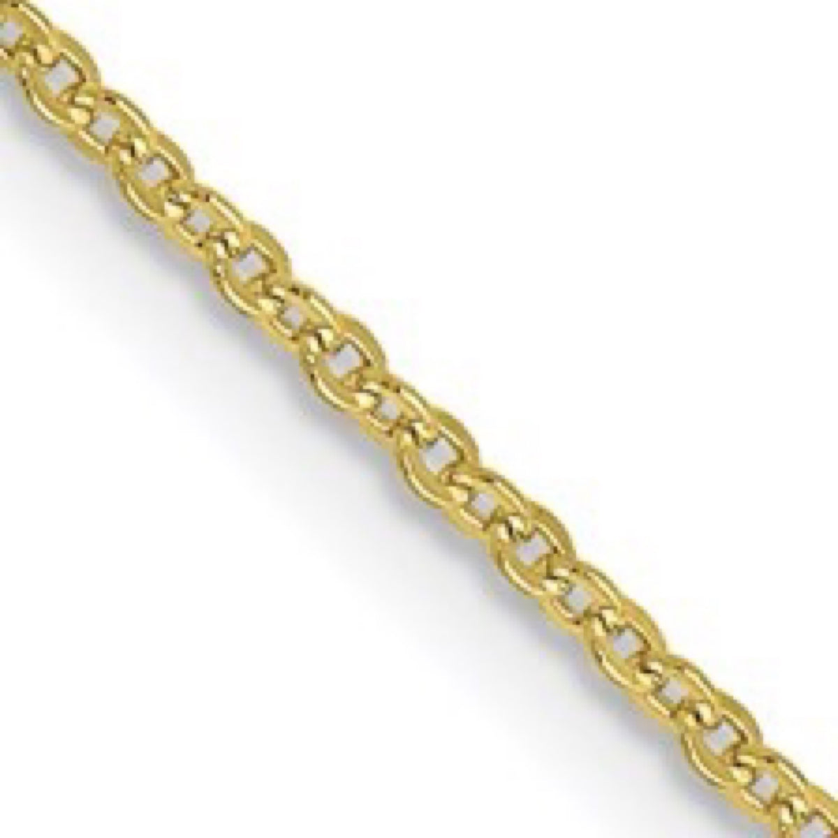 10K Yellow Gold 1.1mm Flat Cable Chain