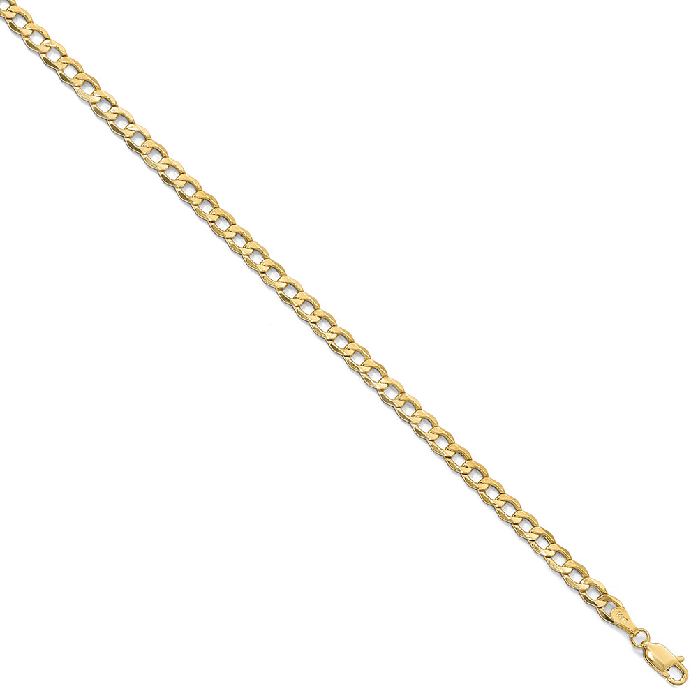 10K Yellow Gold 4.3mm Curb Link Chain
