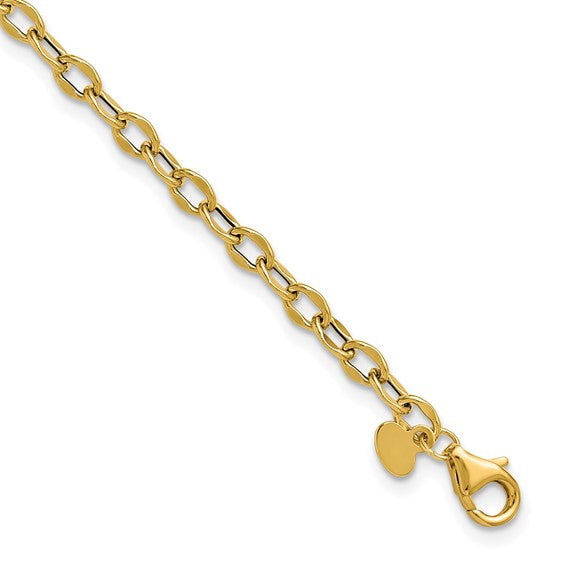 14k Yellow Gold Fancy Cable Bracelet