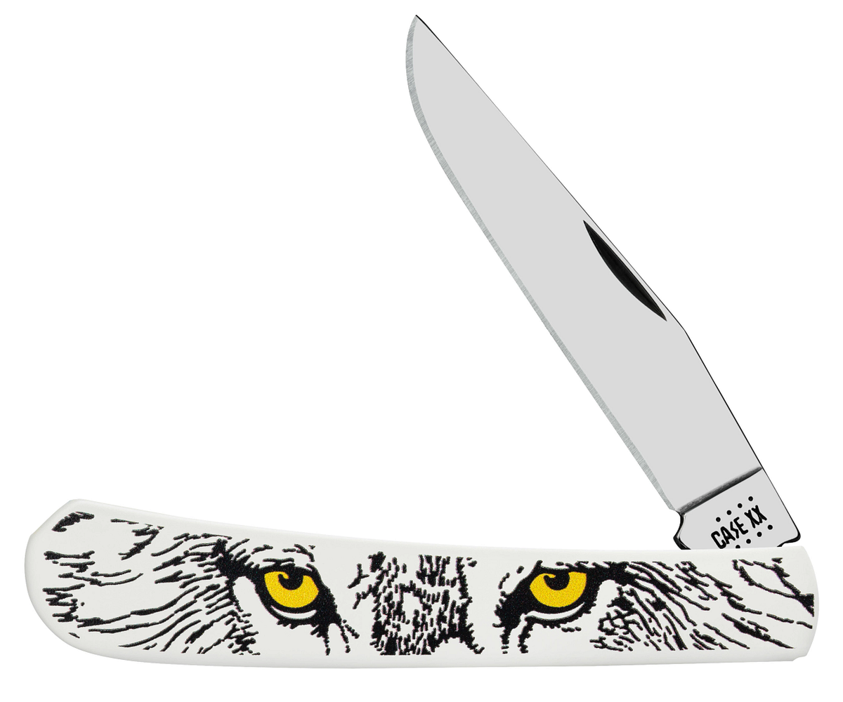 10962 White Powder Coat Color Image Canvas Wolf Eyes (M154 SS)