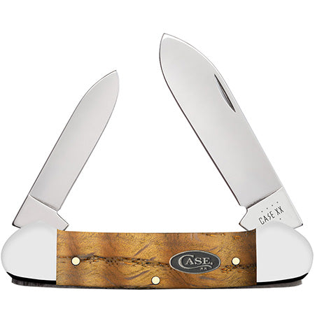 Yellow Curly Oak Smooth Wood Canoe (72131 SS)