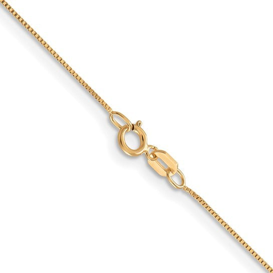 10K Yellow Gold .5mm Baby Box Chain