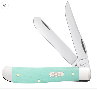 Smooth Seafoam Green G-10 Mini Trapper