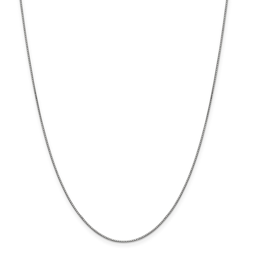10K White Gold .8mm Box Chain
