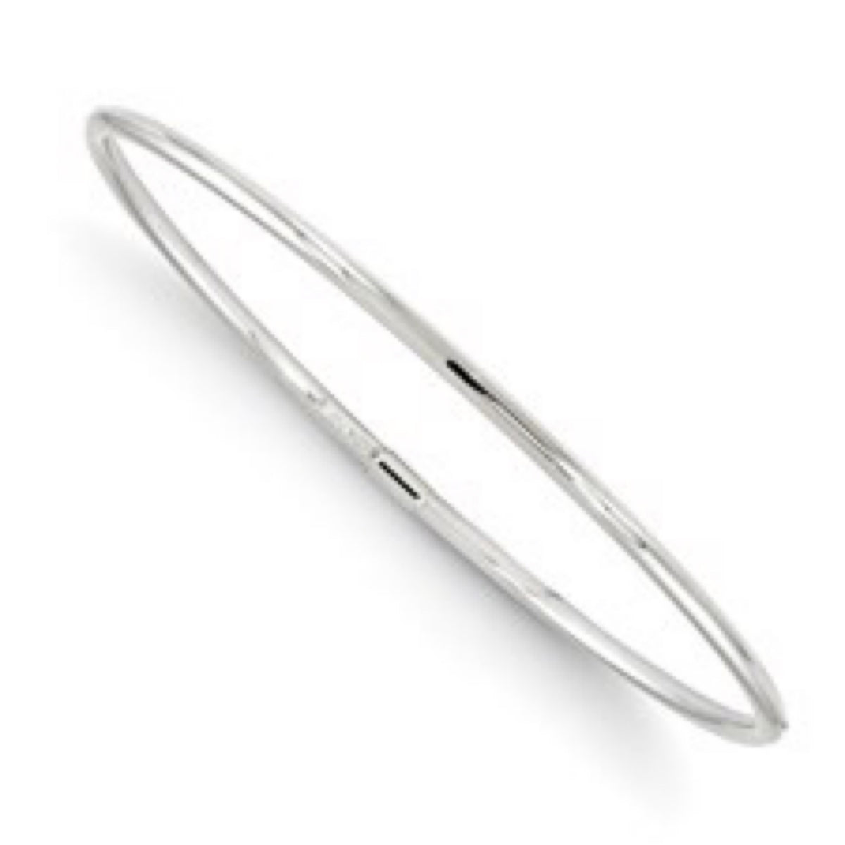 10K White Gold Slip-on Bangle