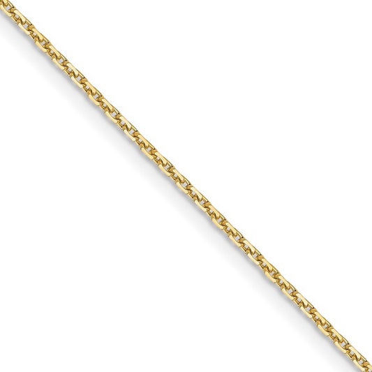 10K Yellow Gold 1.05mm Cable Chain