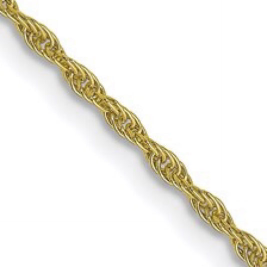 10K Yellow Gold 1.2mm Loose Rope