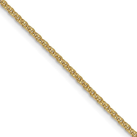 10K Yellow Gold 1.4mm Flat Cable Chain