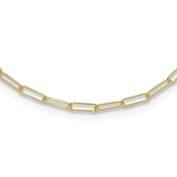 10K Yellow Gold Paperclip Bracelet