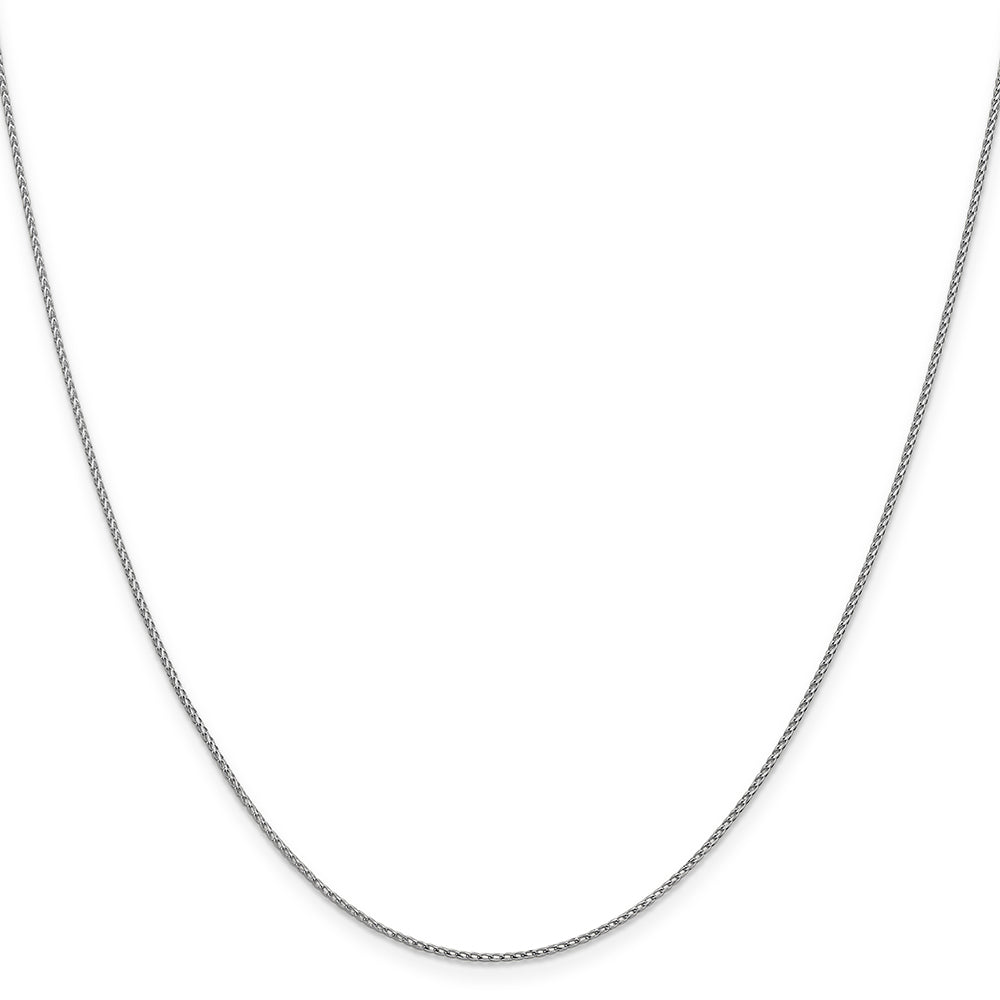 14K White Gold 1mm D/C Open Franco Chain