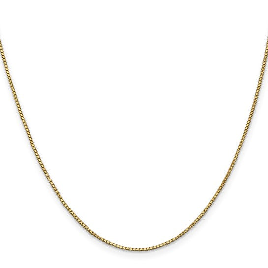 10k Yellow Gold 1mm Box Chain - 20"