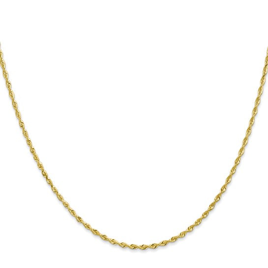 10K Yellow Gold Rope 1.85mm - 18"