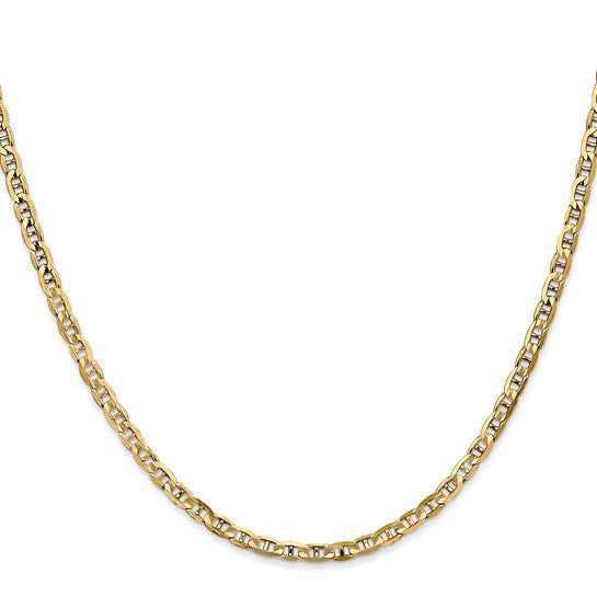 10K Yellow Gold 3mm Anchor Chain - 16"