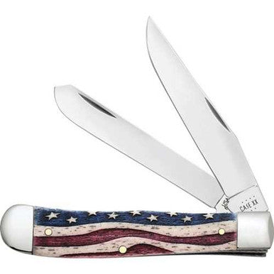 64135 Star Spangled Series Embellished Smooth Natural Bone Mini Trapper