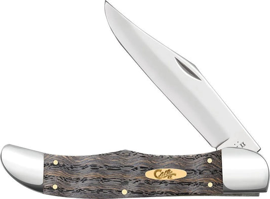14008 Smooth Black Curly Oak Wood Folding Hunter