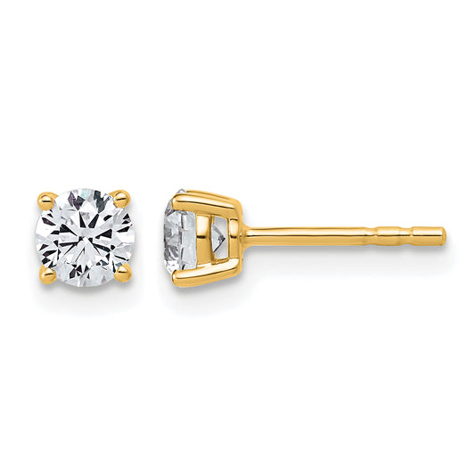 14K yellow gold 5/8 ct. t.w. lab grown diamond stud earrings