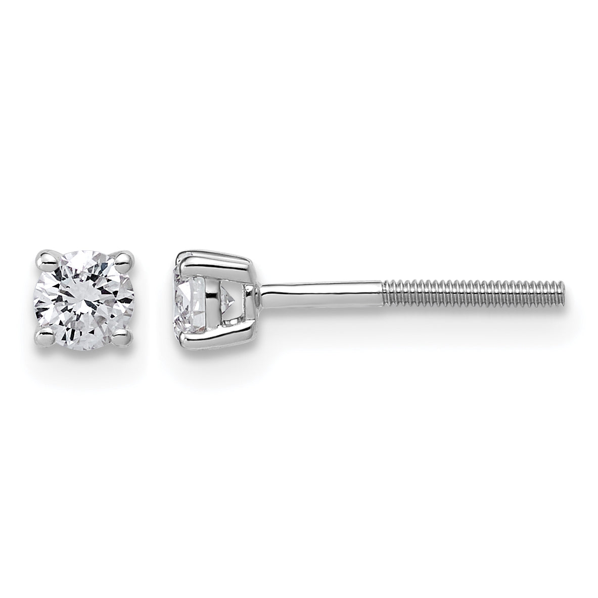 14K white gold 1/3 ct. t.w. lab grown diamond stud earrings