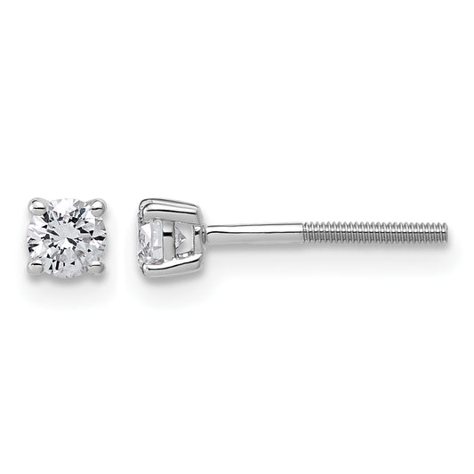14K white gold 1/3 ct. t.w. lab grown diamond stud earrings