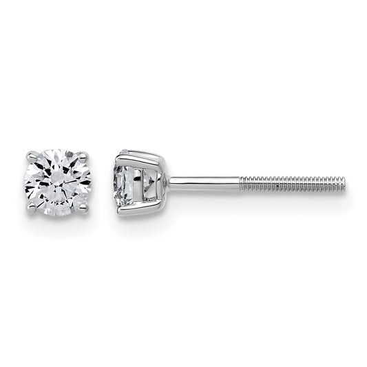 14K white gold 1/2 ct. t.w. lab grown diamond stud earrings