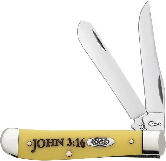 08850 Religious Sayings Embellished Yellow Synthetic Mini Trapper