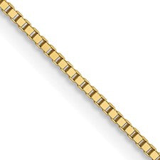 10K yellow gold .7mm box chain