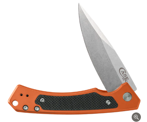 Orange Anodized Aluminum W/Black G-10 Inlay (Marilla S35VN)
