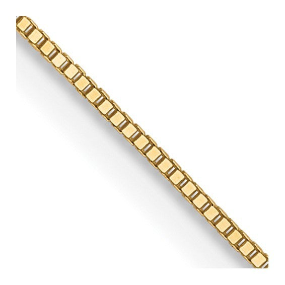 10K Yellow Gold .5mm Baby Box Chain