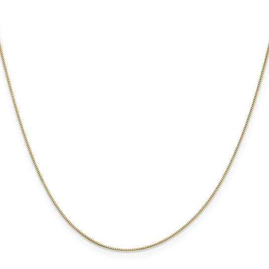 10K Yellow Gold .5mm Baby Box Chain