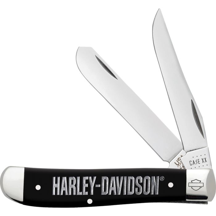 Harley-Davidson® Embellished Smooth Black Synthetic Mini Trapper