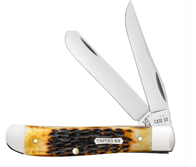 Rogers Jigged Burnt Amber Bone CS Mini Trapper