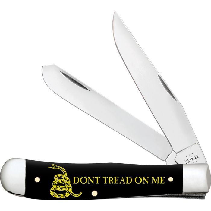 Dont Tread on Me® Embellished Smooth Black Synthetic Trapper
