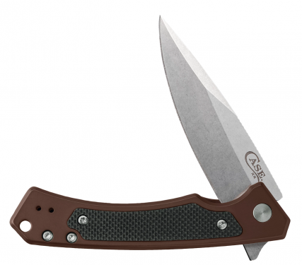 25885 Dark Brown Anodized Aluminum W/Black G-10 Inlay (Marilla S35VN)