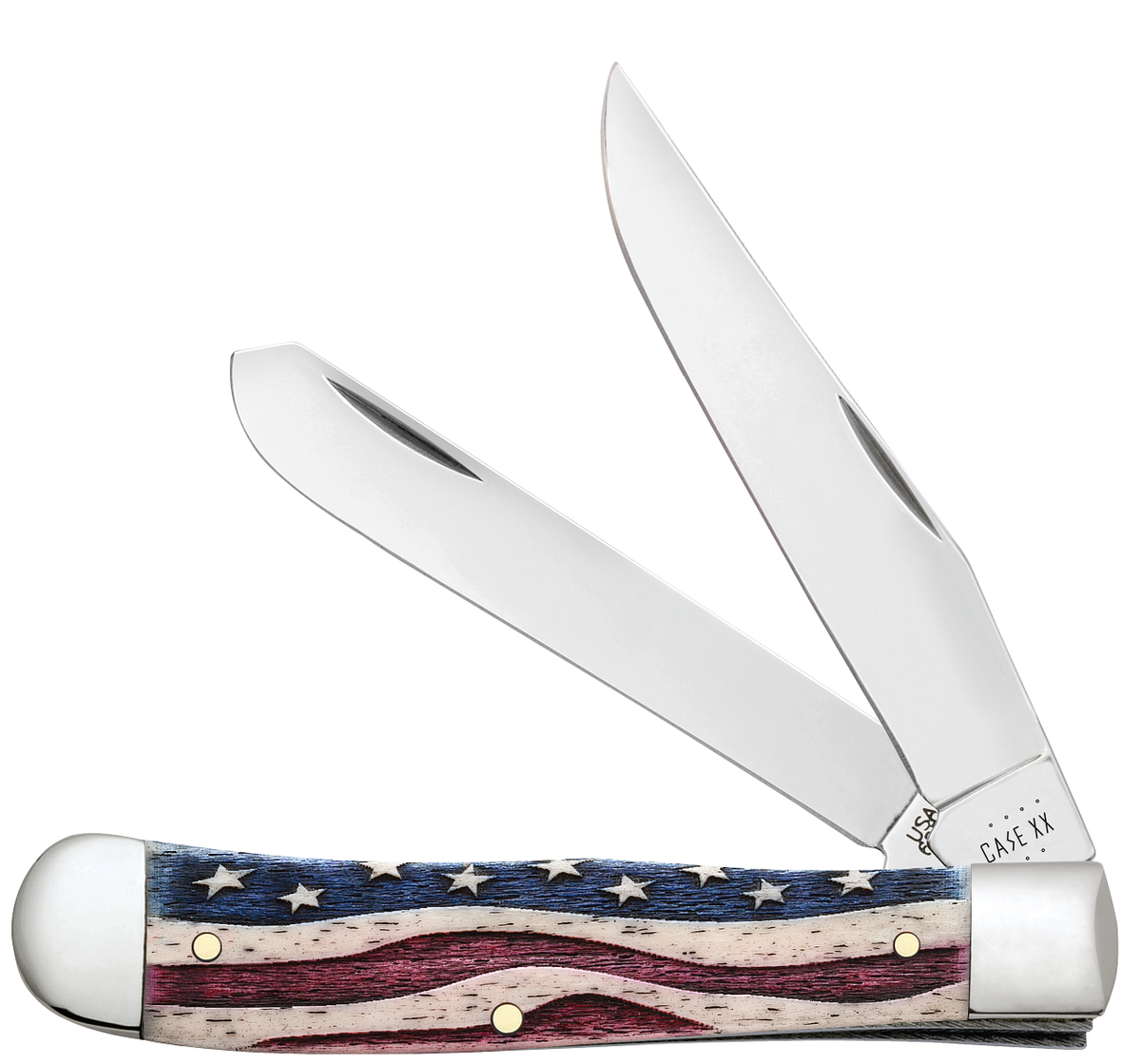64132 Star Spangled Natural Bone Color Wash Trapper (6254 SS)